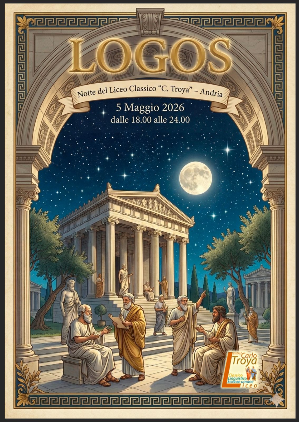 Locandina notte del liceo classico 2026